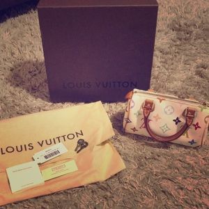 Authentic Louis Vuitton multicolored Mini Speedy